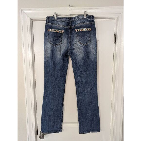 Driftwood Kelly Jeans women's W32 L33 embroidered Bootcut Southwest aztec - Picture 4 of 6